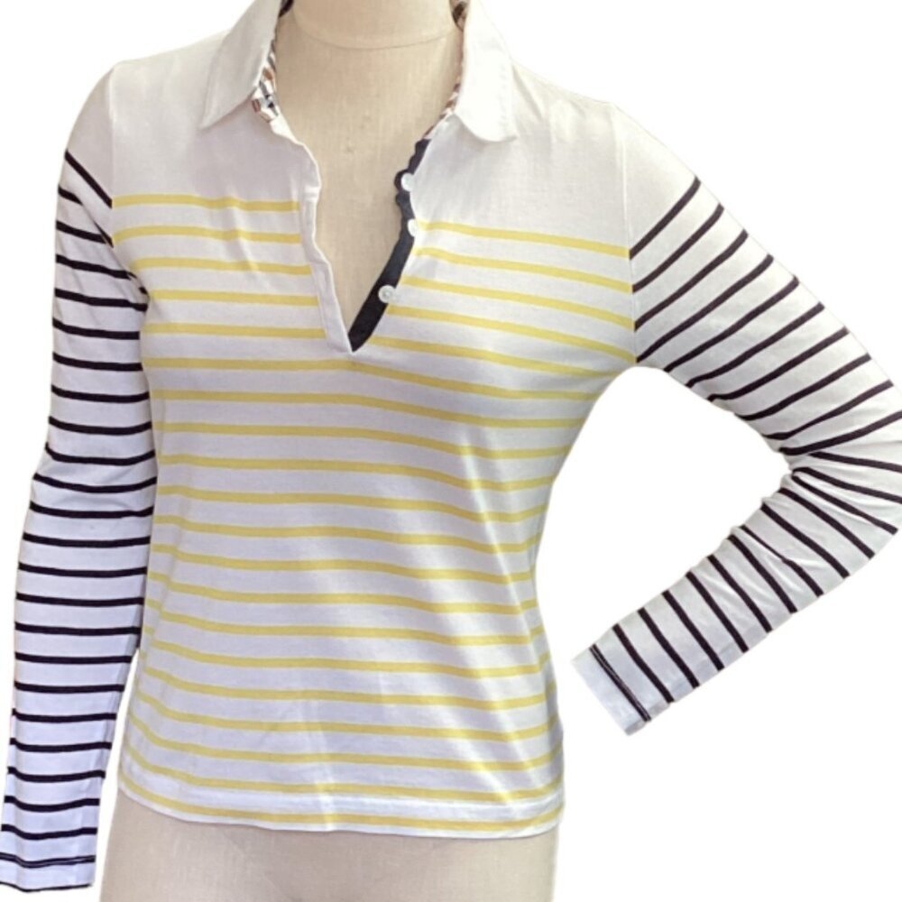 Aquascutum‎ London Striped Polo Shirt Sz M #225Q
